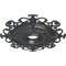 Ekena Millwork Orleans Ceiling Medallion (Fits Canopies up to 8 1/4"), 38 3/8"OD x 6 5/8"ID x 2 7/8"P, Pewter CM38OLPES - alternate 4